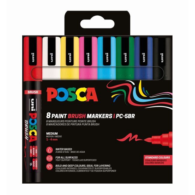 Uni POSCA Marker PC-5BR Set Standard 1/8