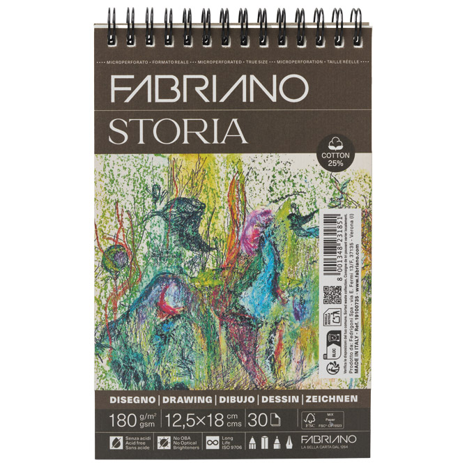 19100735 Fabriano Blok Storia 12.5x18/30L 180g 19100735 - Slika 1