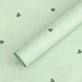 Papir Hearts-green 1083301