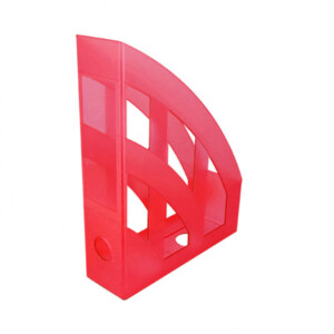 OFFICE Držač kataloga 94811 transparent red