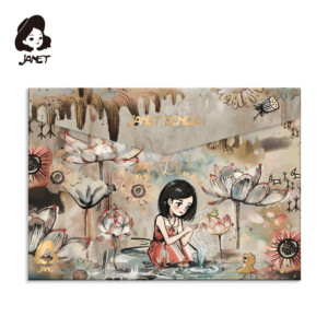 JANET Polyfale fascikla A4 The Lotus Lover 95583