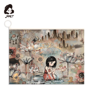 JANET Polyfale fascikla A4 The Lotus Lover 95743