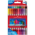 FABER CASTELL Flomasteri Double Glitter 1/20 151108