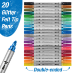 FABER CASTELL Flomasteri Double Glitter 1/20 151108 - Slika 2