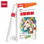 DELI Marker Acrylic EC193-36 red