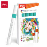 DELI Marker Acrylic EC193-34 cyan blue