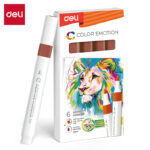 DELI Marker Acrylic EC193-38 brown